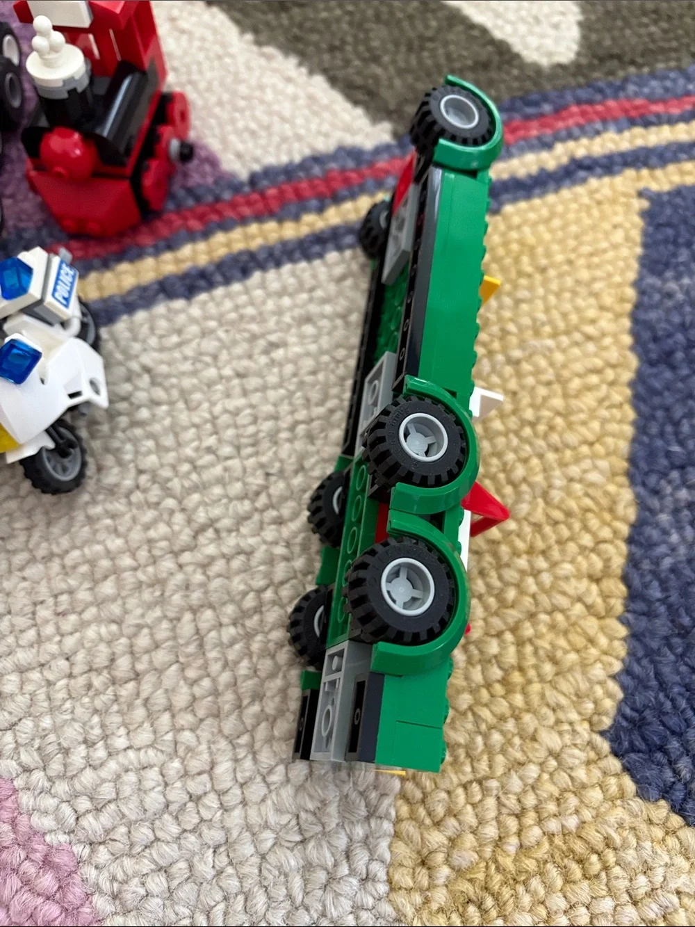 LEGO Vehicle Building Set - Red, Blue, Black, Green